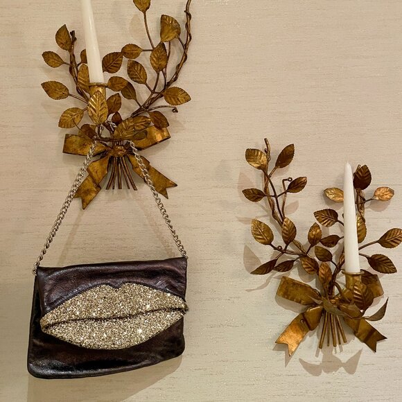 Just Cavalli Glitter Lips Shoulder Bag – Vintage Leather w/ Silver Chain - Picture 16 of 16